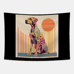 Rhodesian Ridgeback in 70's Tapestry