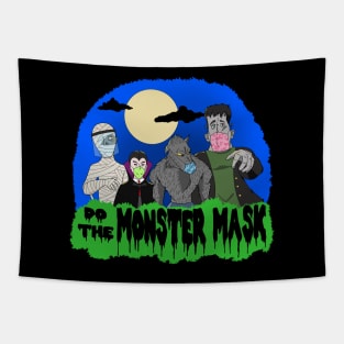 Masked Halloween Tapestry