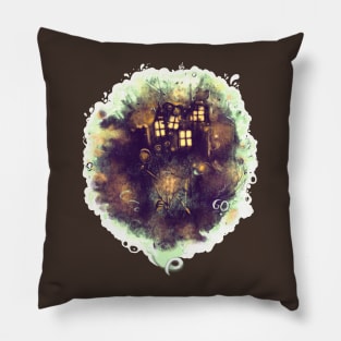 Old City Artwork Abstraction Pillow