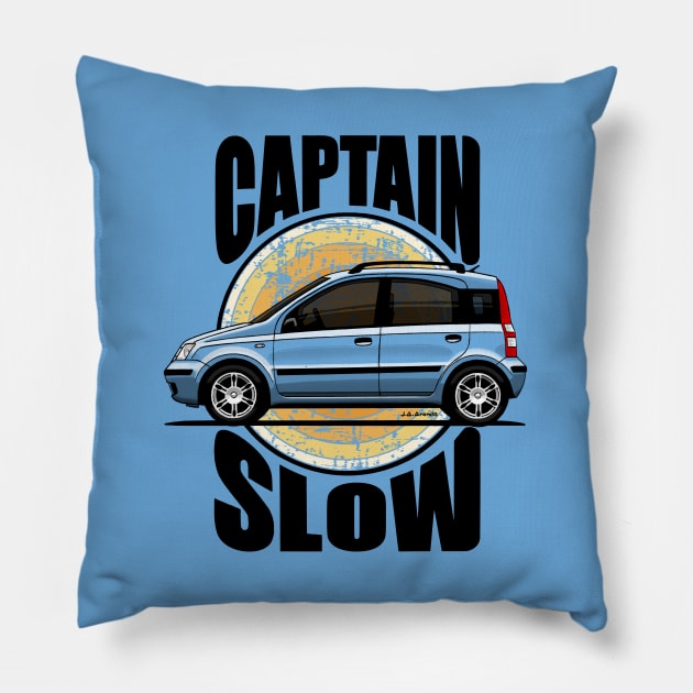 The favourite Captain Slow's car! Pillow by jaagdesign