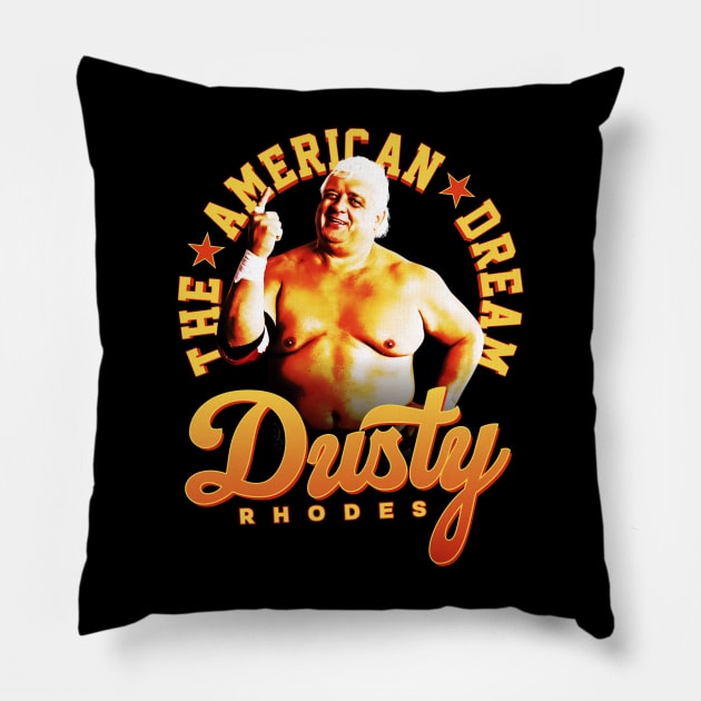 Smackdown Dusty Rhodes Pillow by Bob Charl