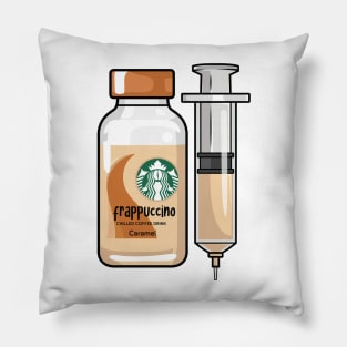 Caramel Iced Coffee Drink Injection for medical and nursing students, nurses, doctors, and health workers who are coffee lovers Pillow