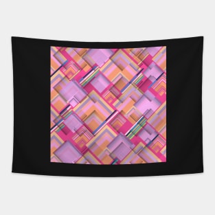 Spectacular geometry in pink Tapestry