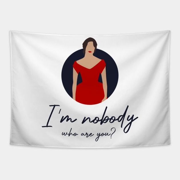 Emily Dickinson Poem Quote Tapestry by MairlaStore