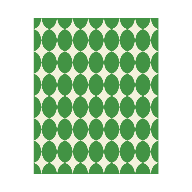 Mid Century Modern Pattern in Green by OpalEllery