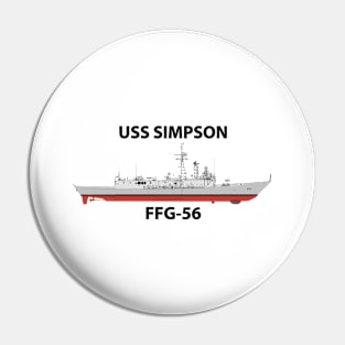 USS SIMPSON - FFG-56 OLIVER HAZARD PERRY CLASS Pin