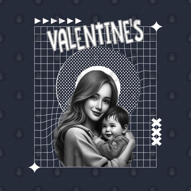 mother and son valentine's day by grappict