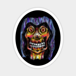 Psychedelic Grinning Grim Reaper #2 Magnet