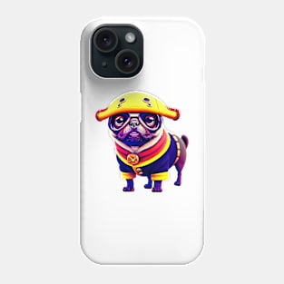 Cute Pug in Sailor Hat - Adorable Childish Pug with Nautical Hat Costume Phone Case