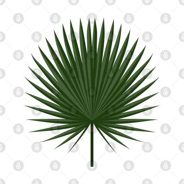 green palm leaf design by creatilory