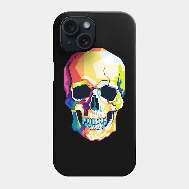 skull pop art Phone Case by Sakent