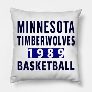 Minnesota Timberwolves Basketball 1989 Classic Pillow