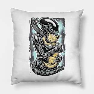 Alien and Cat 88052 Pillow