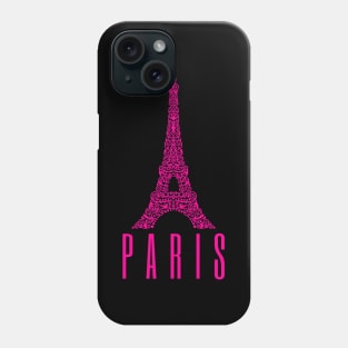 Eiffel Tower Paris France Art Design Pink Phone Case