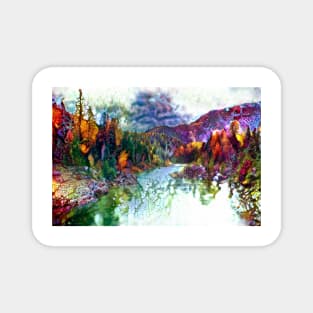 Autumn mountain landscape Magnet