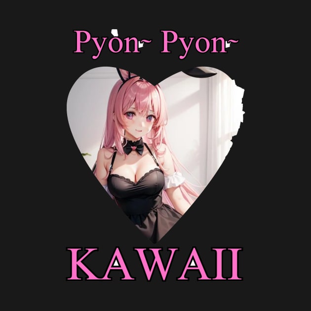 Bunny Pyon Pyon Kawaii Anime Girl by Clicks Clothes