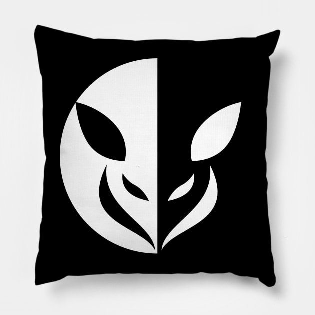 Small Animal Logo Illustration Pillow by hobrath