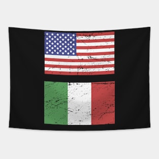 United States Flag & Italy Flag Tapestry