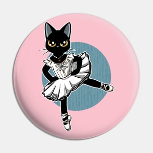 Cat Ballet Dancer Pin