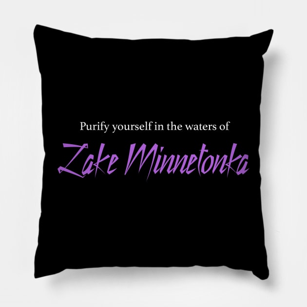 Purify yourself in the waters of Lake Minnetonka Pillow by BodinStreet