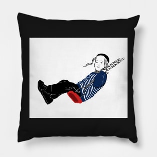 Swinging jewish boy Pillow