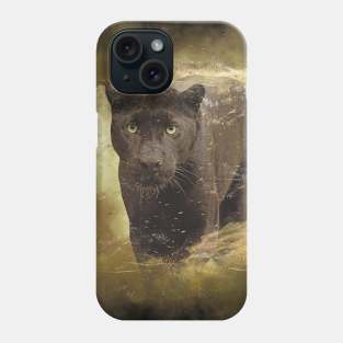 Panther Animal Wildlife Jungle Nature Adventure Free Travel Digital Painting Phone Case