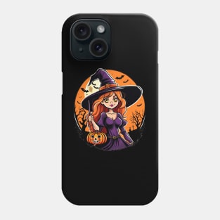 Cute halloween witch sassy spell caster Phone Case