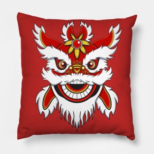 Chinese Lion Head Pillow