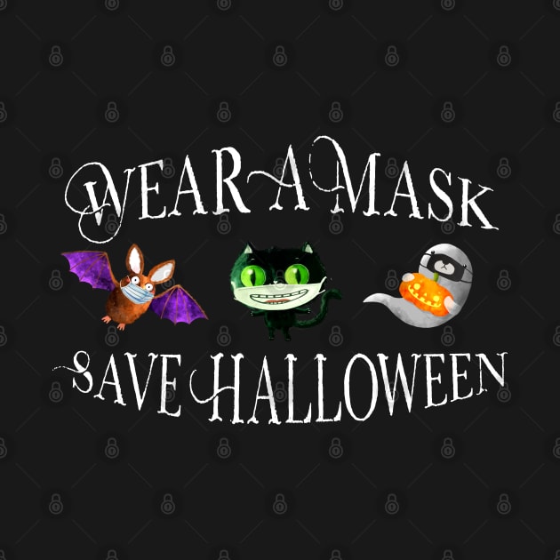 Wear a Mask Save Halloween  - Covid 19 2020 by Bramblier