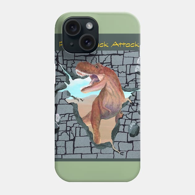 Paleo Snack Attack of the Tyrannosaurus Rex Phone Case by MelissaJBarrett