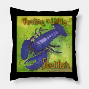 Feeling a Little Shellfish - Purple Lobster Pillow