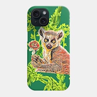 Abstract Lemur Art Phone Case