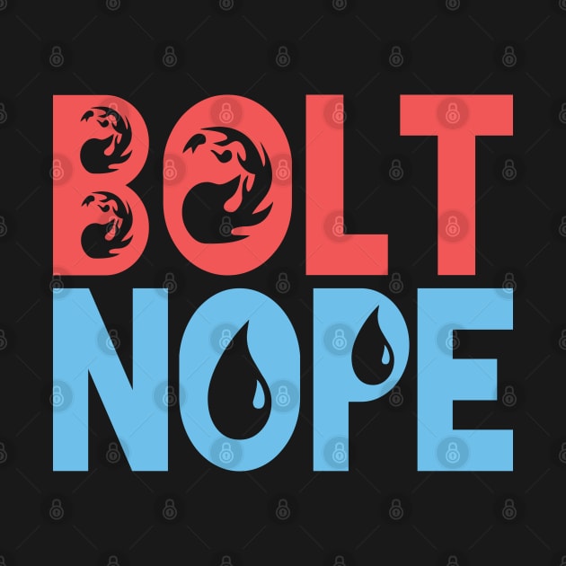 Red-Blue Nope Bolt by CandD