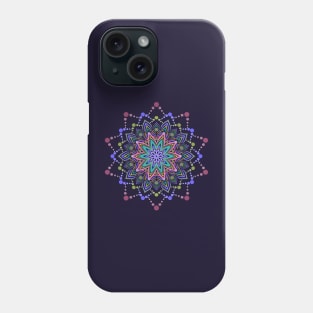 Metallic Star Mandala Phone Case