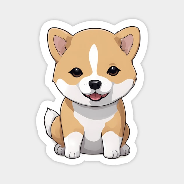 Shiba Inu Puppies Magnet by animegirlnft