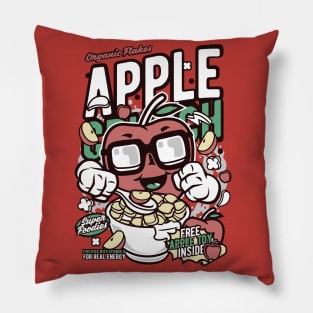 Retro Cereal Box Apple Crunch // Junk Food Nostalgia // Cereal Lover Pillow