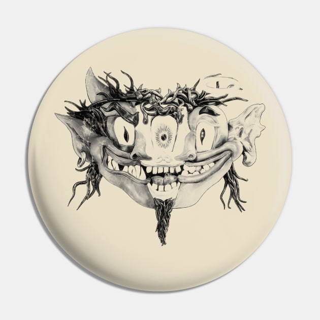 Devil Mask of Porno for Pyros Pin by Roy Pogung