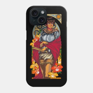 Art Nouveau of a Beautiful Warrior Phone Case