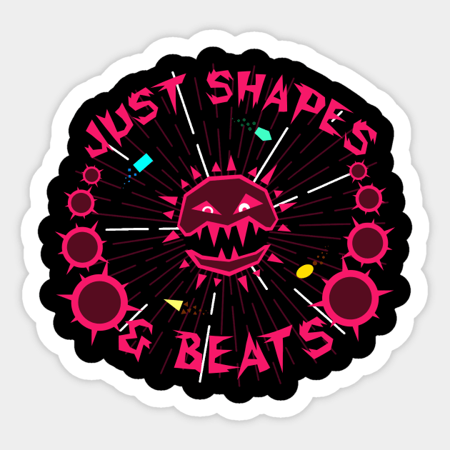 Just Shapes and Beats Sticker for Sale by StoneDraws