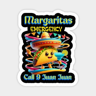 Sizzling Fiesta: Margaritas Emergency Magnet