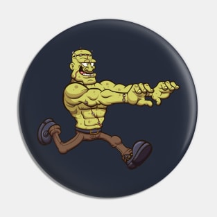 Running Frankenstein Monster Pin