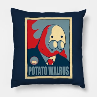 Potato Walrus Campaign Poster Pillow