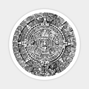 Aztec calendar Magnet