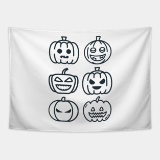 pumpkin carving Tapestry