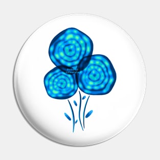 Blue beetroot Pin