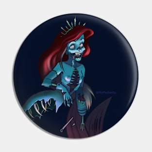 Zombie Mermaid Pin