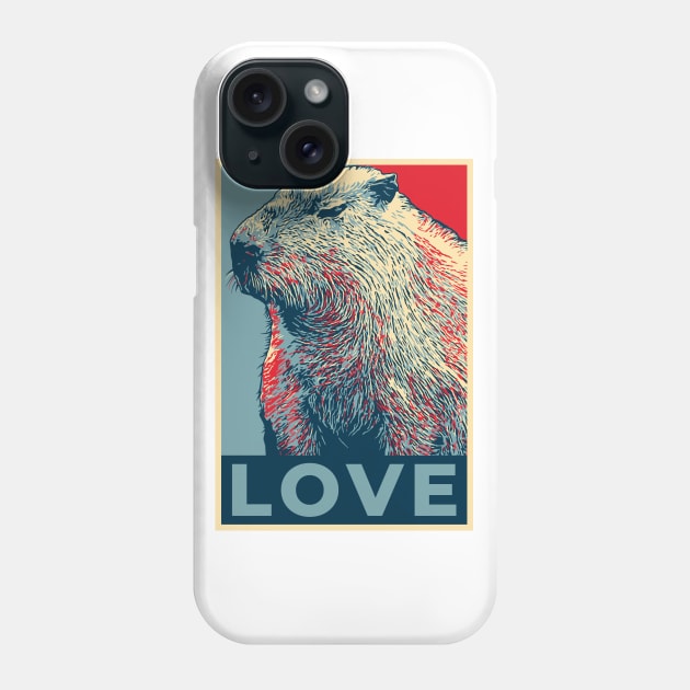 Capybara Love Phone Case by dan89