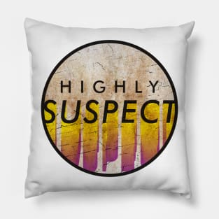 Highly Suspect - VINTAGE YELLOW CIRCLE Pillow