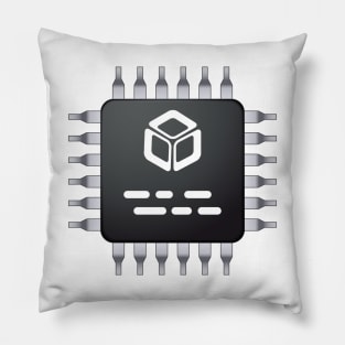 Computer Chip Art for Geeks Pillow