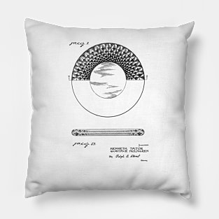 Poker Chip Vintage Patent Drawing Pillow